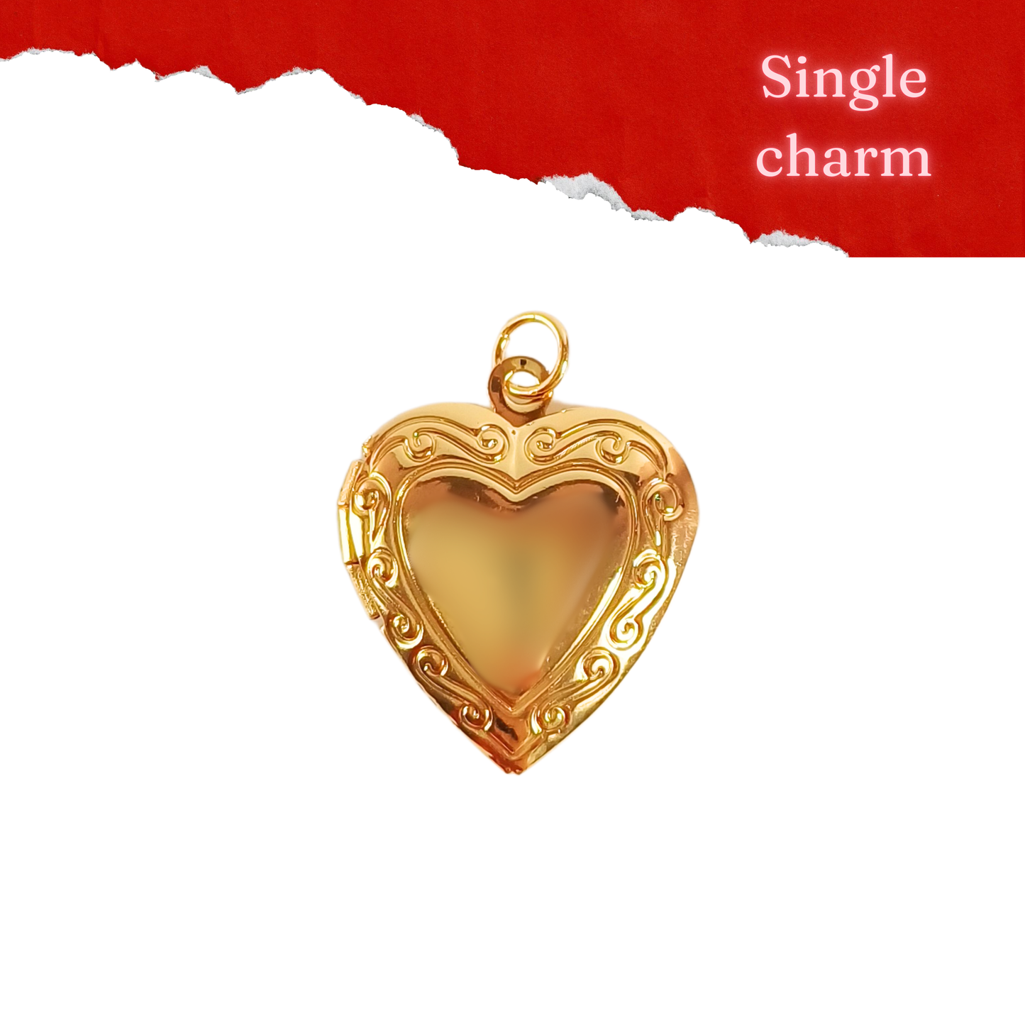 Single Charm- Heart Locket (Discounted)