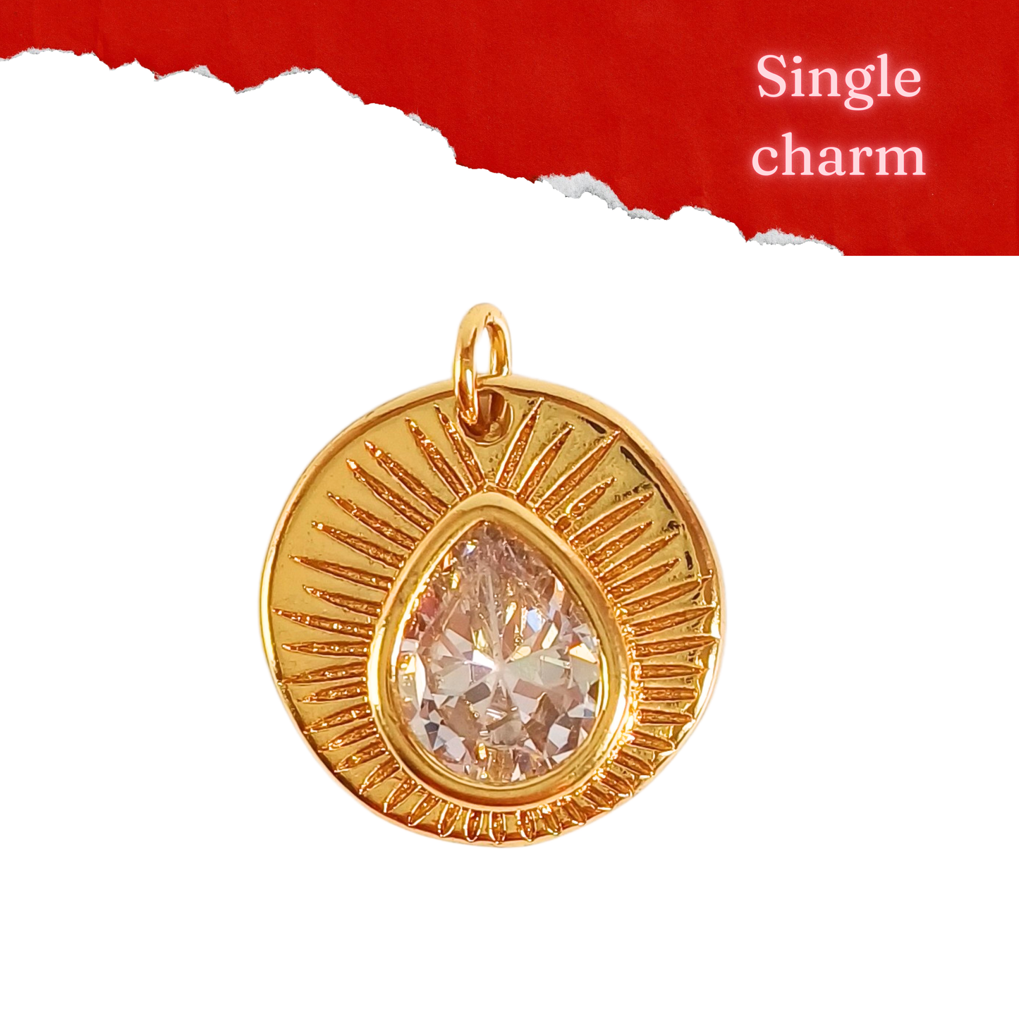 Single Charm- Diamond Drop (Discounted)