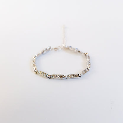 Perfectly Imperfect- Vintage Faux Sapphire Twist Bracelet