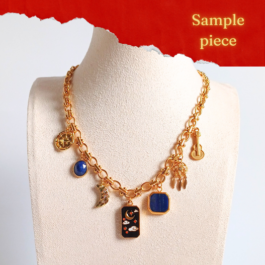 Sample Piece- Starlit Dreams Charm Necklace