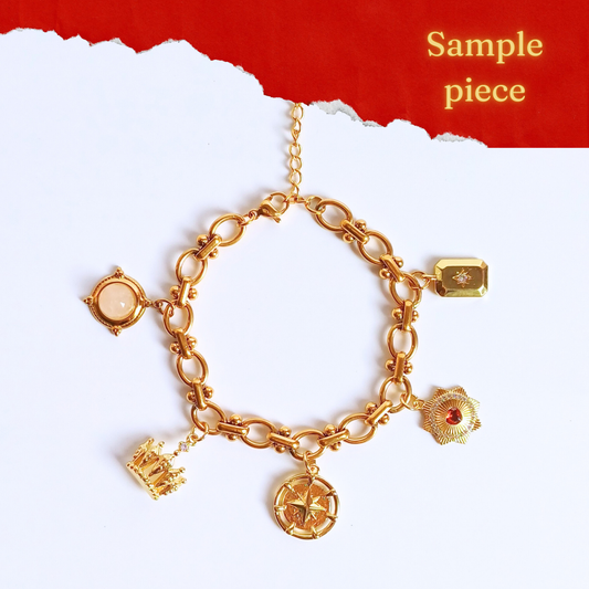 Sample Piece- Mix Premade Charm Bracelet (Discounted)