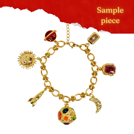 Sample Piece- Celestial Harmony Charm Bracelet