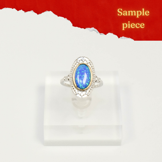 Sample Piece-Charlotte's Whisper Opal Silver Ring