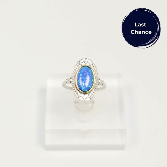 Sample Piece-Charlotte's Whisper Opal Silver Ring