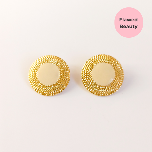 Perfectly Imperfect- Vintage Thin Enamel Clip-On Earrings