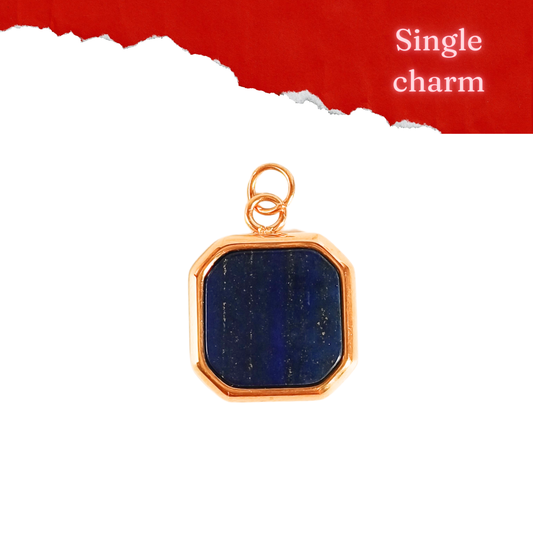 Single Charm- Square Azul (Discounted)