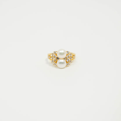 Audrey's Timeless Adjustable Pearl Ring