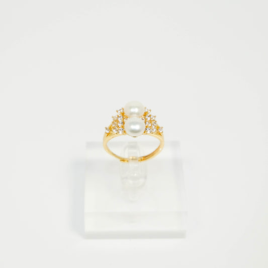 Audrey's Timeless Adjustable Pearl Ring