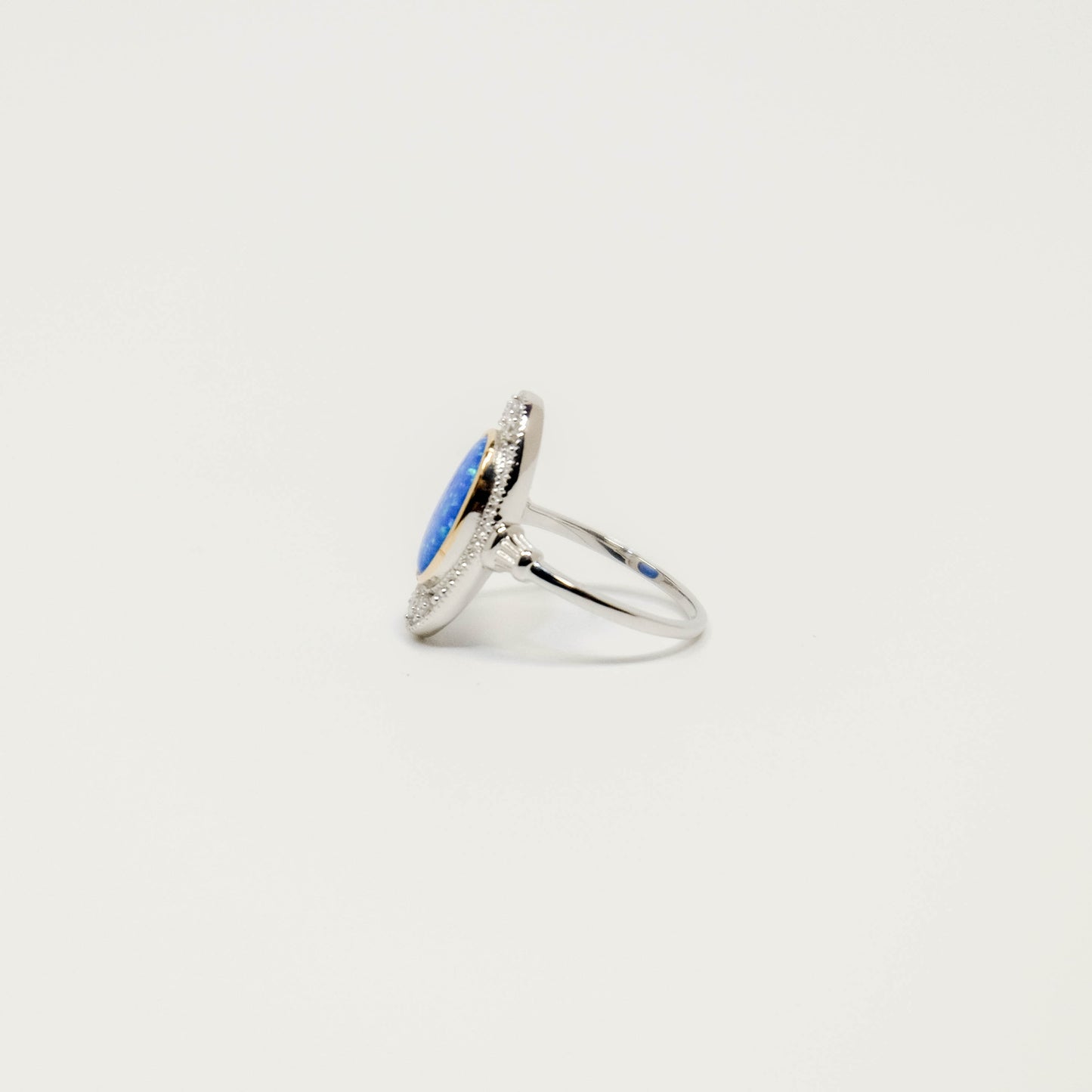 Charlotte's Whisper Opal Silver Ring